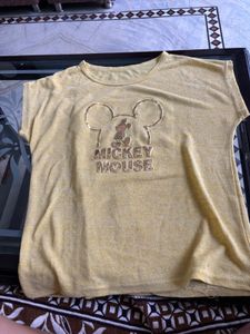 Yellow Mickey Mouse T-Shirt
