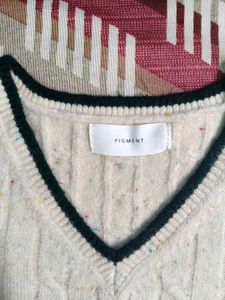 Cozy Cable Knit V-Neck Sweater