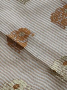 Gold Zari Embroidered Tussar Silk Saree