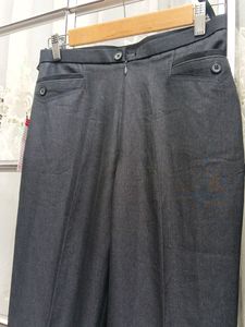 High Waist Grey Formal Pant