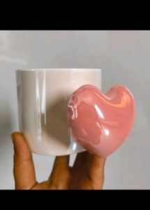 Korean Heart Handle Mug