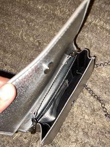 MANGO Silver Metallic  SLINGBAG