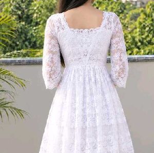 Premium White Net Kurti Set ✨