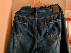 Blue Denim High Waist Bootcut Jeans 🫰