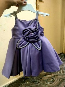 Lilac Party Dress with Matching Shoes