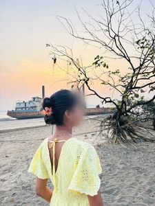 Light Or Butter Yellow Mini Dress