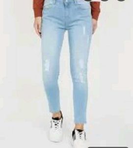 Light Blue Distressed Jeans