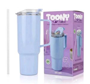 Light Blue  Tumbler with Handle 750 ml