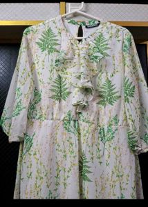 Floral Print Ruffle Dress