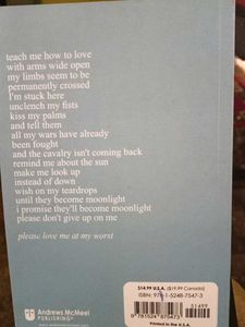 Poetry Books - Please Love Me At My Worst &amp; Learni