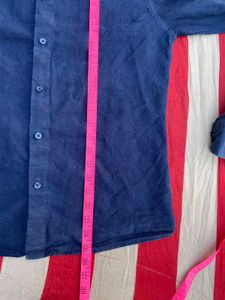 PRIMARK Blue Corduroy Long Sleeve Shirt