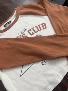Tennis Club Graphic Long Sleeve Top