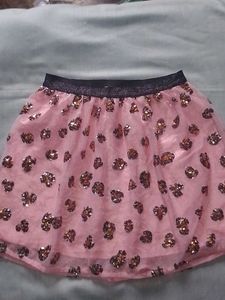 Sparkly Pink Mini Skirt