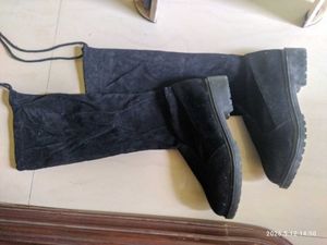 Black Suede Boots