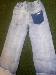 Imported Washed Light Blue Jeans Small Size
