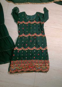 Green Sharara Set with Dupatta 👌