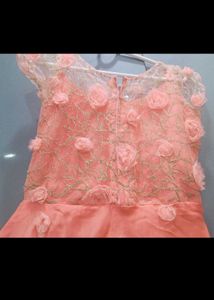 Stunning Lilac Embroidered Gown