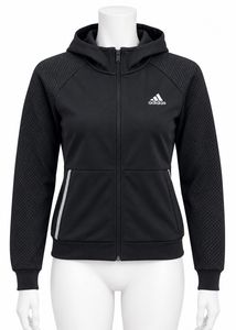 Adidas Black Zip-Up Hoodie Jacket