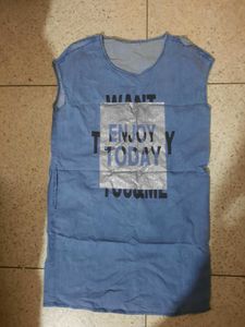 Denim Tunic Top