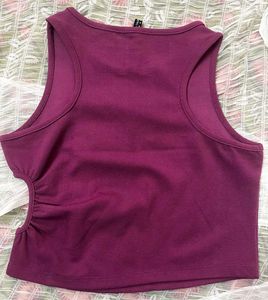 Side Cut Purple Top