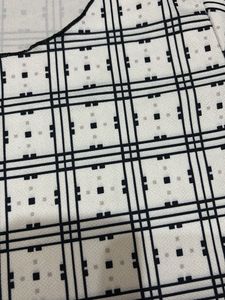 White Checkered Top