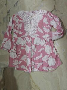 Pink Short Kurti