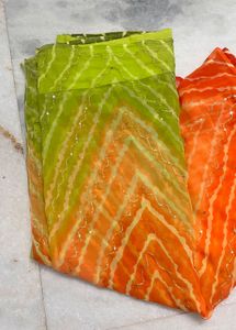 Vibrant Ombre Leheriya Saree