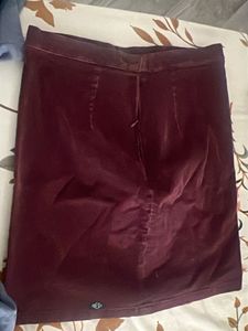 Maroon Corduroy skirt