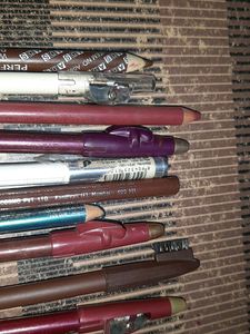 Lipliner/eyebrow/kajal Pencils Combo Of 8