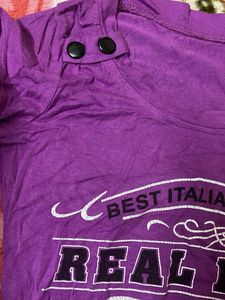 Purple Graphic T-Shirt