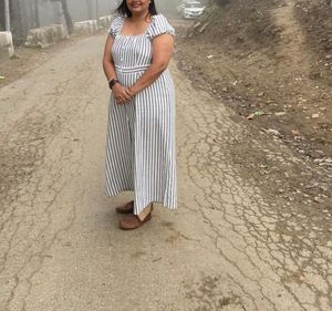 Striped Jumpsuit