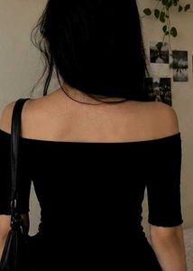Black Off-Shoulder Top