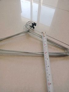 Set of 5 Vintage Metal Clothes Hangers