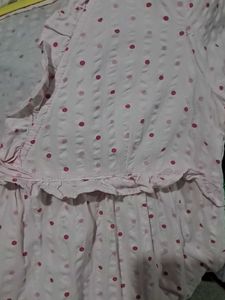 Cute Pink Polka Dot Top