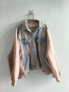 Unisex Denim &amp; Fleece Hybrid Jacket