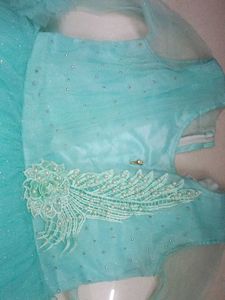 Beautiful Teal Tulle Gown
