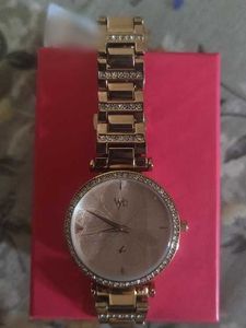 Women's Rose gold Fastrack dial watch