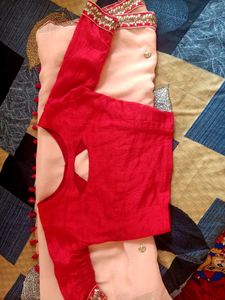 Diwali Offer  🪔 Elegant Peach Saree