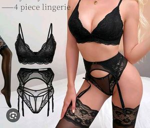 black Victoria secret lingeri set