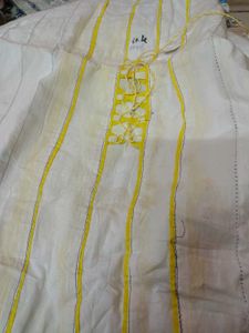 Vibrant Yellow Dress Material