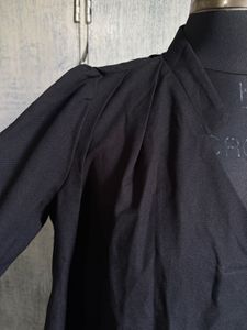 Classic Black V-Neck Tunic Top