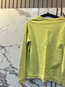 Lime Green Graphic Long Sleeve Top, Bust- 38/36