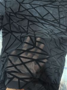 Sheer Geometric Pattern Top