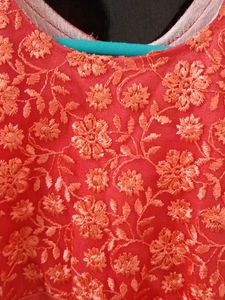 Elegant Coral Dress for Girls