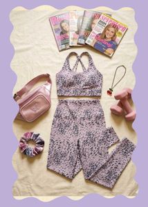 Y2k Leopard Print Workout Set
