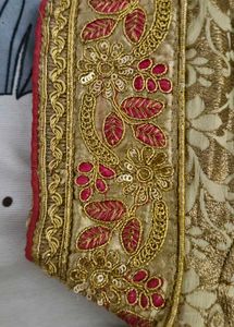 Embroidered Net Saree