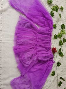 Purple Tulle Top