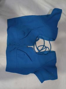 Beautiful Blue Embellished Saree