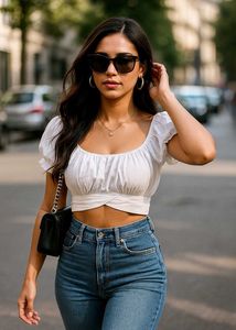 White Crop Top