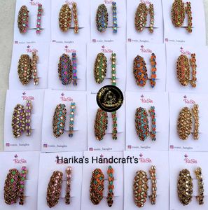 Beautiful silk thread saree pins one piece